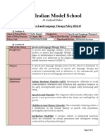 NIMS Speech and Language Therapy Policy 18-19