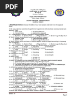 Science 10-2nd Periodical Test 2018-19