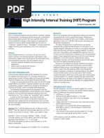 High Intensity Interval Training HIIT Program PDF