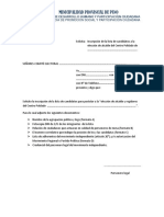 Formato de Inscripcion de Listas de Candidatos Diseño