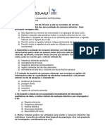 Estudo Dirigido de Avaliação Nutricional para Os Alunos Estudar para Prova