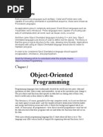 Object-Oriented Programming: OO Concepts