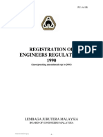 Registration of Engineer Regulation