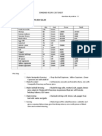 Standard Recipe Cost Sheet Lks Fix