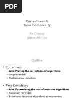 Algorithm Correctness and Time Complexity