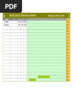 Organizacion de Horarios