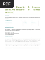 Anti-Hbs (Hepatitis B Immune Status/Anti-Hepatitis B Surface Antibody)