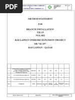 Method Statement: Consolidated Contractors Company & Teyseer Contracting Company J.V