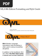 Owl Powerpoint 8th Edition MLA