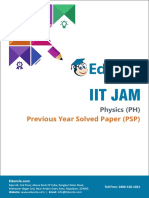 Iit Jam: Previous Year Solved Paper (PSP)