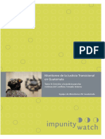 IW Monitoreo de La Justicia Transicional en Guatemala, Tomo II Derecho A La Justicia..