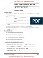 CBSE Class 7 Science - Physical and Chemical Change