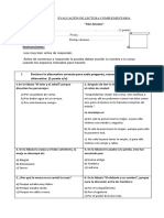 Evaluación de Lectura Complementaria Mas Fabulas