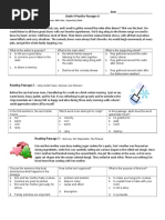 Grade 4 Practice Passages