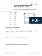 209 Position vs. Time Graphs Worksheet