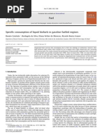 Specific Consumption of Liquid Biofuels in Gasoline Fuelled Engines