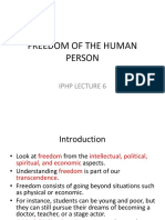 Iphp Freedom of The Human Person