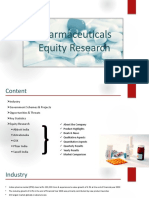 Equity Research Pharmaceutical Sector