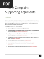 Title IX Supporting Arguments