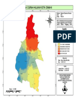 Layout Peta Sebaran Curah Hujan