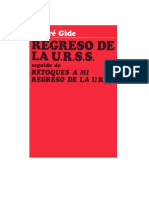 GIDE, André, Regreso de La URSS