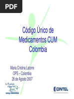 Codigo Cum en Colombia