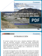 Comercio Exterior de Rocas y Minerales Industriales Del Perú