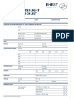 EHEST Pre Flight Planning Checklist