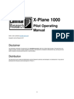 X-Plane 1000: Pilot Operating Manual