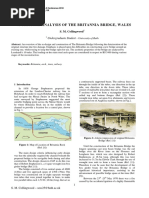 A Critical Analysis of The Britannia Bridge, Wales: Undergraduate Student