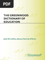 Dictionary of Education - Greenwood