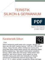 Karakteristik Silikon & Germanium