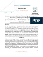 Synthesis and Antibacterial Activity of 35methyl1phenyl1h123triazol4yl6aryl7h124triazolo34b134thiadiazine