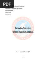 Estudio Técnico Green Wash Express