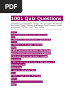 1001 Quiz Questions