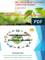 Carrying Capacity and Ecological Balance