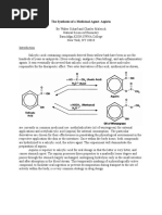 The Synthesis of A Medicinal Agent-Aspirin