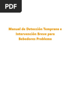 Manual de Deteccion e Intervencion Breve para Bebedores Problema PDF