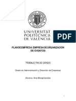 MARIGIL - Plan de Empresa - Agencia de Organización de Eventos