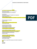 Evaluación Diagnostica Mantenimiento de PC