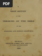 A Brief History of The Versions of The Bible of The English and Roman Churches