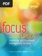 2018 UPCEA Marketing and Enrollment Management Seminar Program