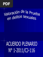 Valoración de Pruebas en Delitos Sexuales