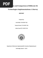 Exploration and Comparison of Different 4G Technologies Implementations: A Survey