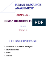 Basic Human Resource Management