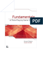 Fundamental of Role Playing Game Design by Ernest Adam