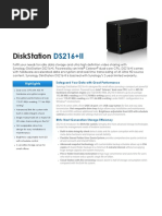 Synology DS216+II Data Sheet Enu