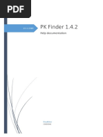 PK Finder 1.4.2: Help Documentation