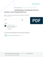 Cut-Off Grade Optimisation To Maximise The Net Present Value Using Whittle 4X