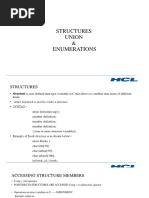 Structures Union & Enumerations